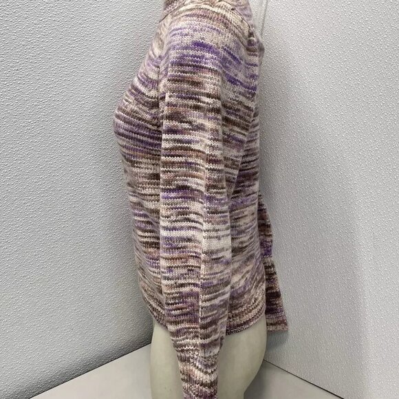 NEW SEZANE Women's Sweater Sven Wool Top Size S Violet Purple Multi - Picture 5 of 7